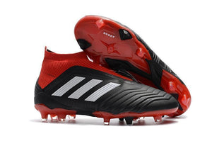 Adidas Predator 18+ FG Soccer Cleats Solar Red Core Black White - TraShoes