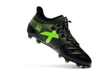 New Adidas X Series Leather FG Soccer Cleats Shoes Black Green