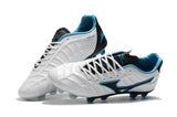 Mizuno Rebula V1 FG Soccer Cleats White Black Blue - TraShoes