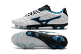 Mizuno Rebula V1 FG Soccer Cleats White Black Blue - TraShoes