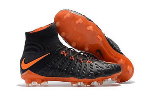 Nike Hypervenom Phantom III DF FG Soccer Cleats Black Orange - TraShoes