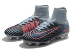 Nike Mercurial Superfly V FG Soccer Cleats Black Grey Chrome - TraShoes