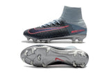 Nike Mercurial Superfly V FG Soccer Cleats Black Grey Chrome - TraShoes