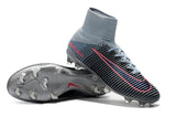 Nike Mercurial Superfly V FG Soccer Cleats Black Grey Chrome - TraShoes