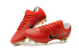 Nike Mercurial Vapor Flyknit Ultra FG Soccer Cleats Red Golden - TraShoes