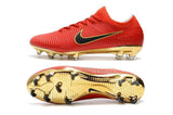 Nike Mercurial Vapor Flyknit Ultra FG Soccer Cleats Red Golden - TraShoes