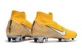 NIKE Mercurial Superfly VI 360 Elite Neymar FG Yellow White High Cut - TraShoes