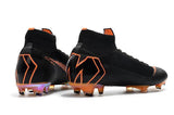 Nike Mercurial Superfly VI 360 Elite FG Soccer Cleats Black Orange - TraShoes