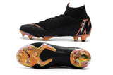 Nike Mercurial Superfly VI 360 Elite FG Soccer Cleats Black Orange - TraShoes