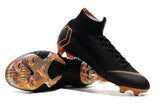 Nike Mercurial Superfly VI 360 Elite FG Soccer Cleats Black Orange - TraShoes