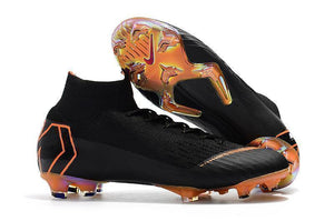 Nike Mercurial Superfly VI 360 Elite FG Soccer Cleats Black Orange - TraShoes