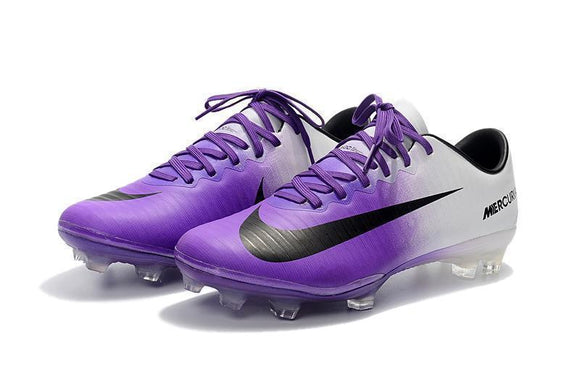 Nike Mercurial Vapor XI FG Soccer Cleats Purple White - TraShoes