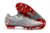 NIKE Mercurial Superfly VI 360 Elite AG High Low Silver Red - TraShoes