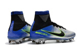 Nike Mercurial Superfly V FG Soccer Cleats Pure Platinum Blue Black - TraShoes