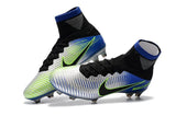 Nike Mercurial Superfly V FG Soccer Cleats Pure Platinum Blue Black - TraShoes