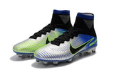 Nike Mercurial Superfly V FG Soccer Cleats Pure Platinum Blue Black - TraShoes