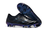 Adidas Copa 19.1 FG Black Blue - TraShoes