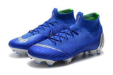 NIKE Mercurial Superfly VI 360 Elite FG Blue Silver - TraShoes