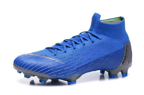 NIKE Mercurial Superfly VI 360 Elite FG Blue W Silver Nike - TraShoes