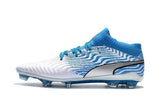 PUMA ONE 18.1 FG Soccer Cleats Blue White Silver