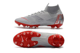 NIKE Mercurial Superfly VI 360 Elite AG High Cut Silver Red - TraShoes