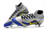 NIKE Mercurial Superfly VI 360 Elite FG Silver Blue Yellow Lining - TraShoes