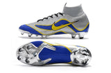 NIKE Mercurial Superfly VI 360 Elite FG Silver Blue Yellow Lining - TraShoes