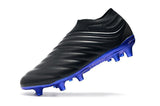 Adidas Copa 19+ FG Black Blue Studs - TraShoes