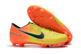 Nike Mercurial Vapor X FG Soccer Cleats Yellow Orange Green - TraShoes