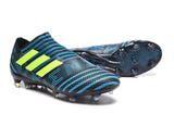 Adidas Nemeziz Messi 17+ 360 Agility FG Soccer Cleats BlackBlueYellow - TraShoes