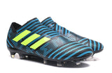 Adidas Nemeziz Messi 17+ 360 Agility FG Soccer Cleats BlackBlueYellow - TraShoes