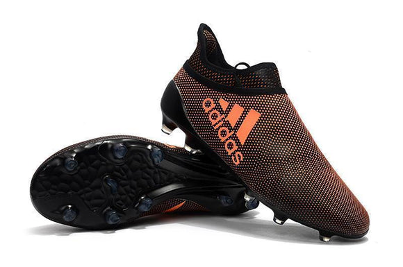 Adidas X 17+ Purechaos FG Soccer Cleats Orange Black - TraShoes