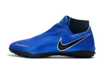 Nike Phantom Vision Elite TF Nike Turf Blue Silver Black - TraShoes