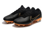 Nike Mercurial Vapor Flyknit Ultra FG Soccer Cleats Black Golden - TraShoes