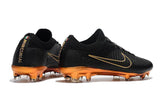 Nike Mercurial Vapor Flyknit Ultra FG Soccer Cleats Black Golden - TraShoes