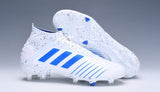 Adidas Predator 19.1 FG White Blue - TraShoes