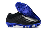 Adidas Copa 19+ FG Black Blue Studs - TraShoes