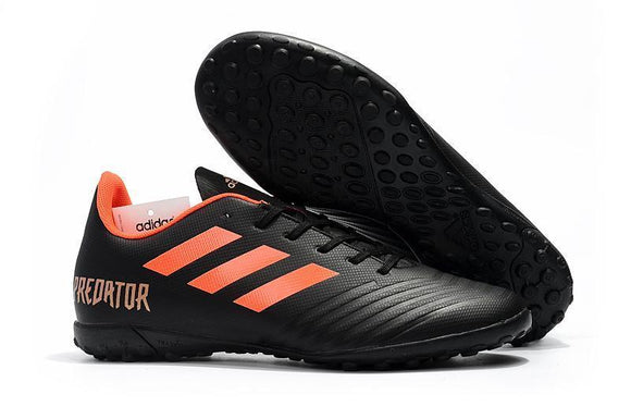 New Adidas Predator 18.4 TF Soccer Cleats Shoes Black Orange