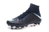 Nike Hypervenom Phantom III DF FG Soccer Cleats Black White - TraShoes