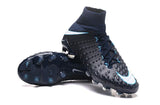 Nike Hypervenom Phantom III DF FG Soccer Cleats Black White - TraShoes