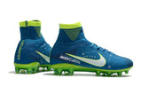 Nike Mercurial Superfly V Neymar AG Soccer Cleats Blue White Volt - TraShoes