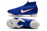 NIKE Mercurial Superfly VI 360 Elite FG Blue White Orange Lining - TraShoes
