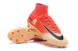 Nike Mercurial Superfly V FG Soccer Cleats Red Yellow Gold - TraShoes