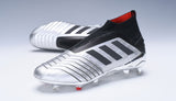 Adidas Predator 19.1 FG Silver Black - TraShoes