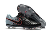 Nike Tiempo Legend VII FG Soccer Cleats Black Light Almory Blue - TraShoes