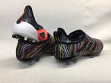 Adidas Glitch Skin 17 FG Soccer Shoes Black Fluorescent Red White - TraShoes