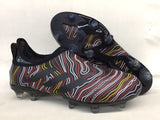 Adidas Glitch Skin 17 FG Soccer Shoes Black Fluorescent Red White - TraShoes