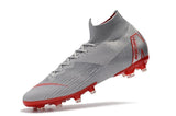 NIKE Mercurial Superfly VI 360 Elite AG High Cut Silver Red - TraShoes