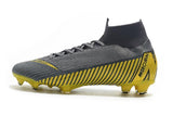 NIKE Mercurial Superfly VI 360 Elite FG Yellow Stripe Grey - TraShoes