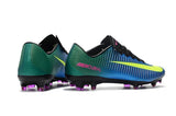 Nike Mercurial Vapor XI FG Soccer Cleats Blue Green Yellow - TraShoes